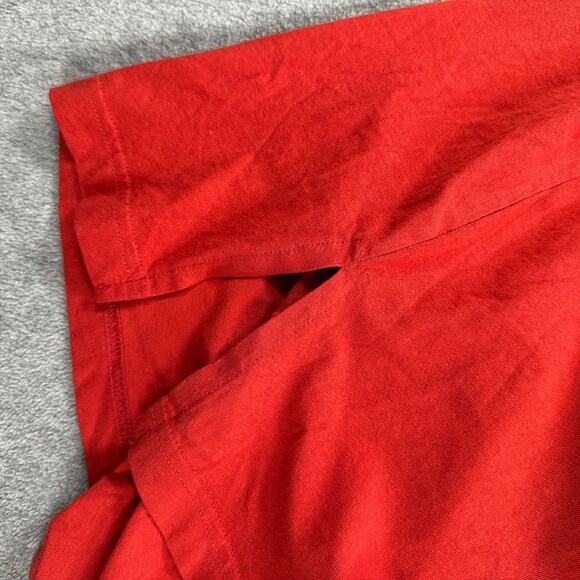 Ulla Popken V-Neck Short Sleeve Tee Shirt Women's 20/22 Red Cotton - Picture 8 of 9